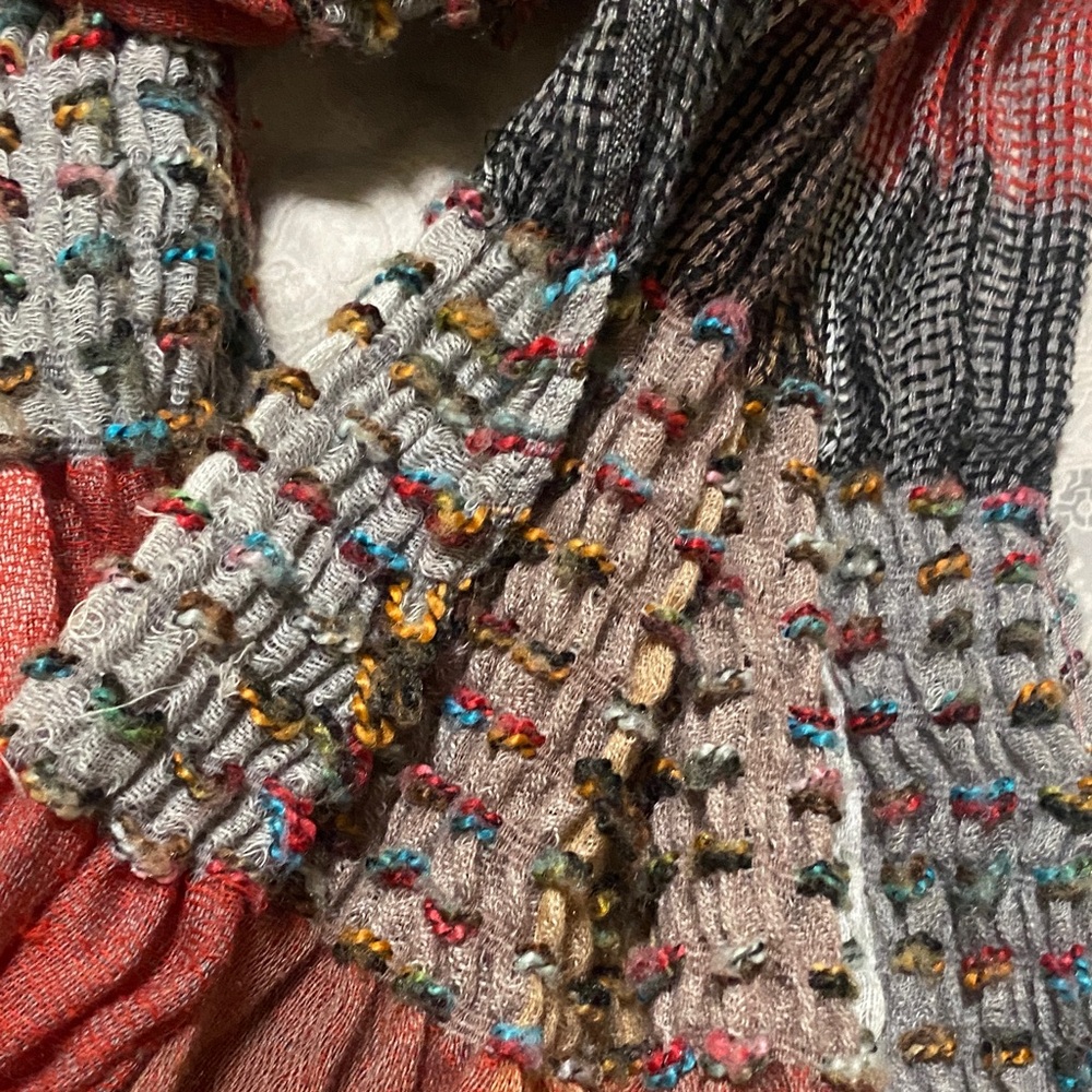 Multicolor Knit Scarf